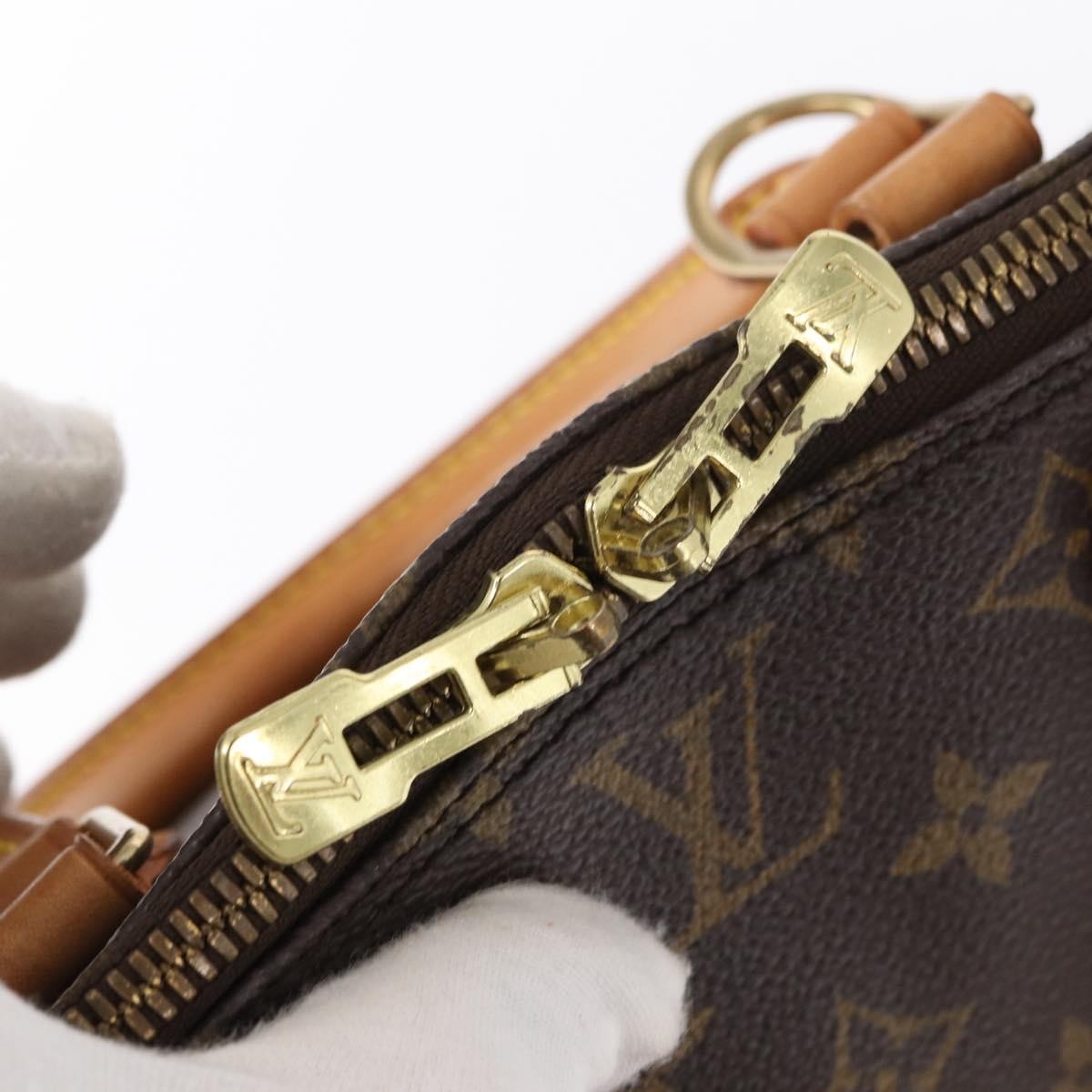 Louis Vuitton Alma Monogram Canvas Brown Canvas Handbag (Pre-Owned)