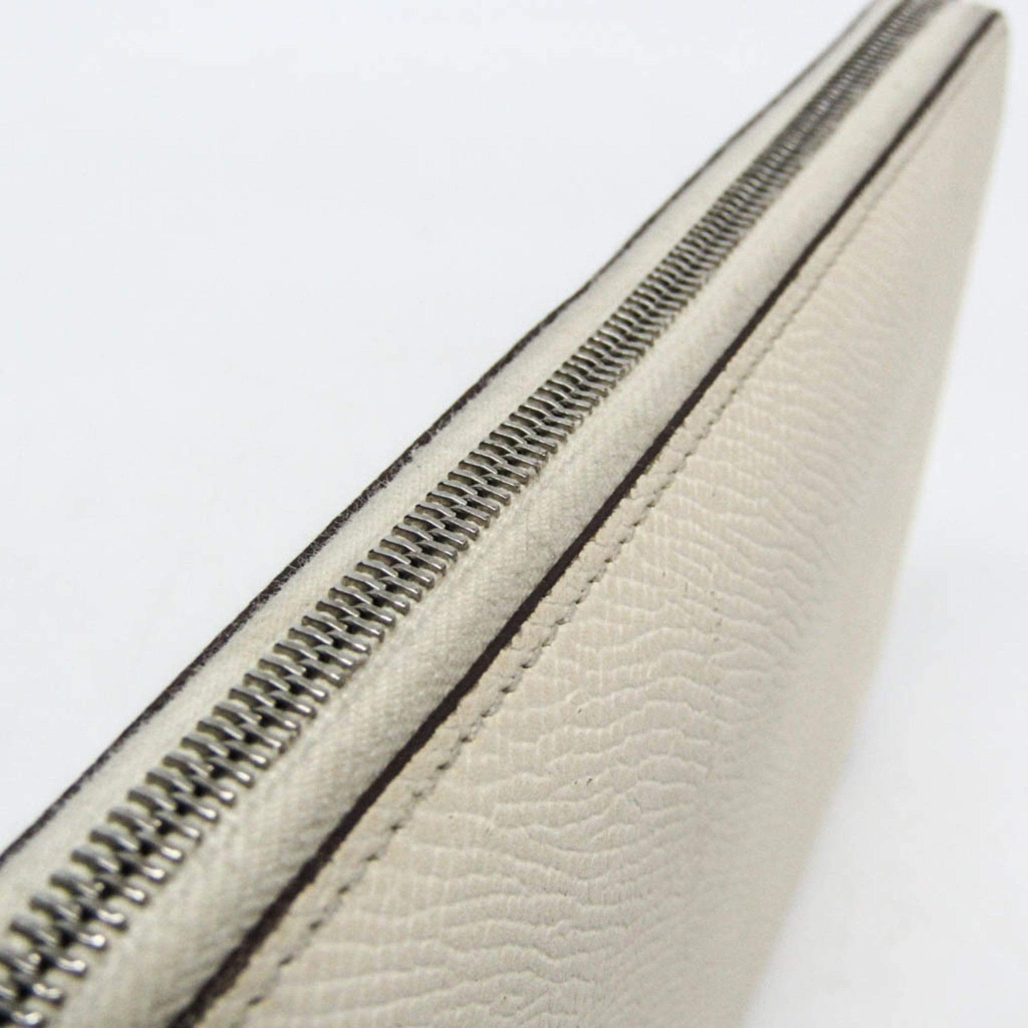 Hermes Azap Zip Around Silk'in Epsom Beige Leather Wallets Accessory (Pre-Owned)