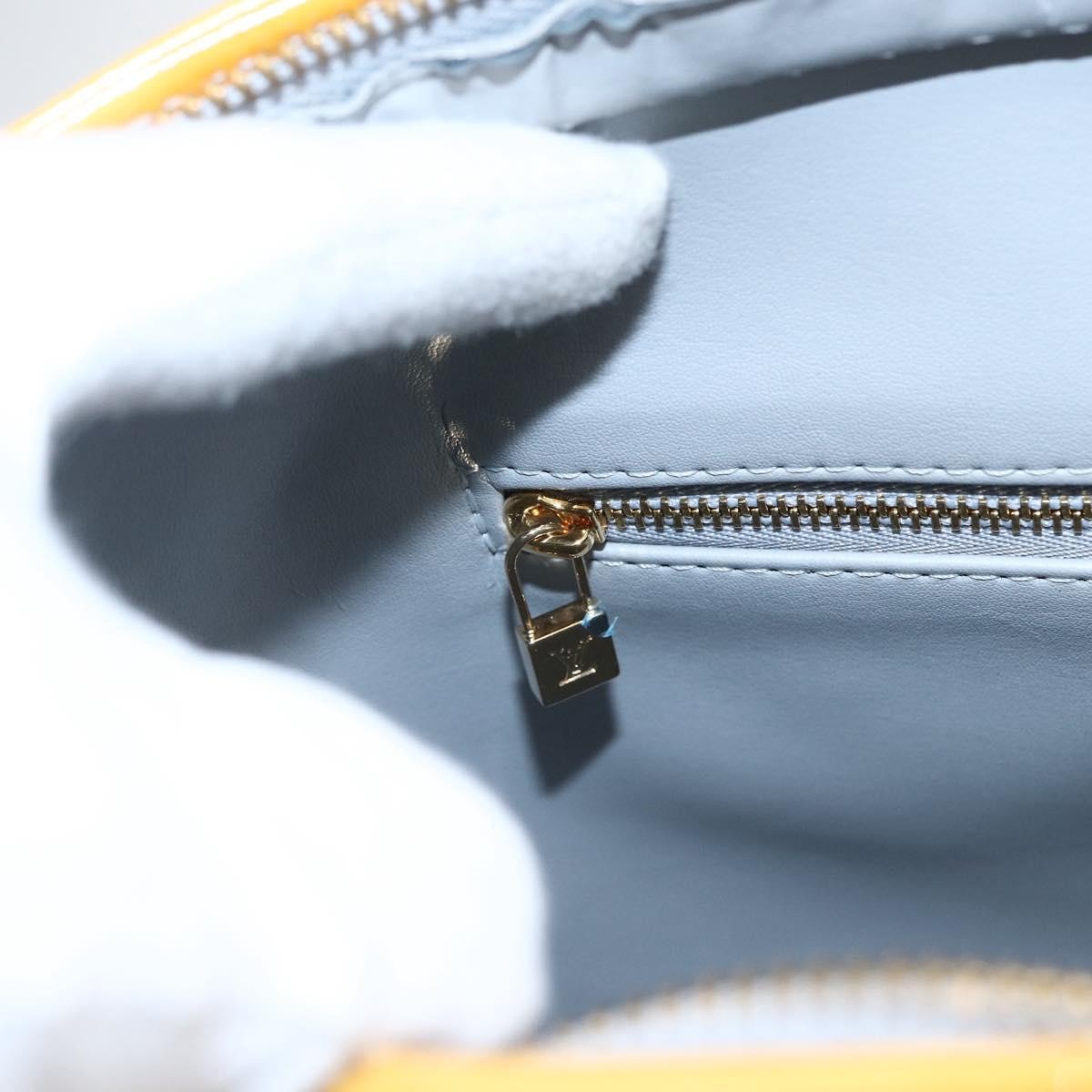 Louis Vuitton Houston Monogram Vernis Yellow Patent_Leather Tote Bag Bag (Pre-Owned)