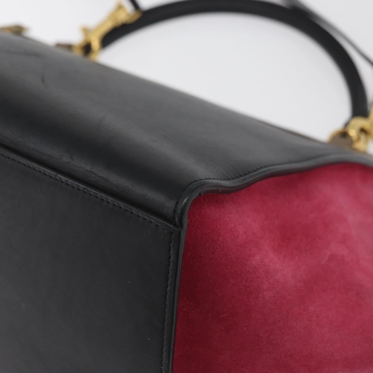 Celine Trapeze Leather With Suede Multicolour Leather Handbag (Pre-Owned)