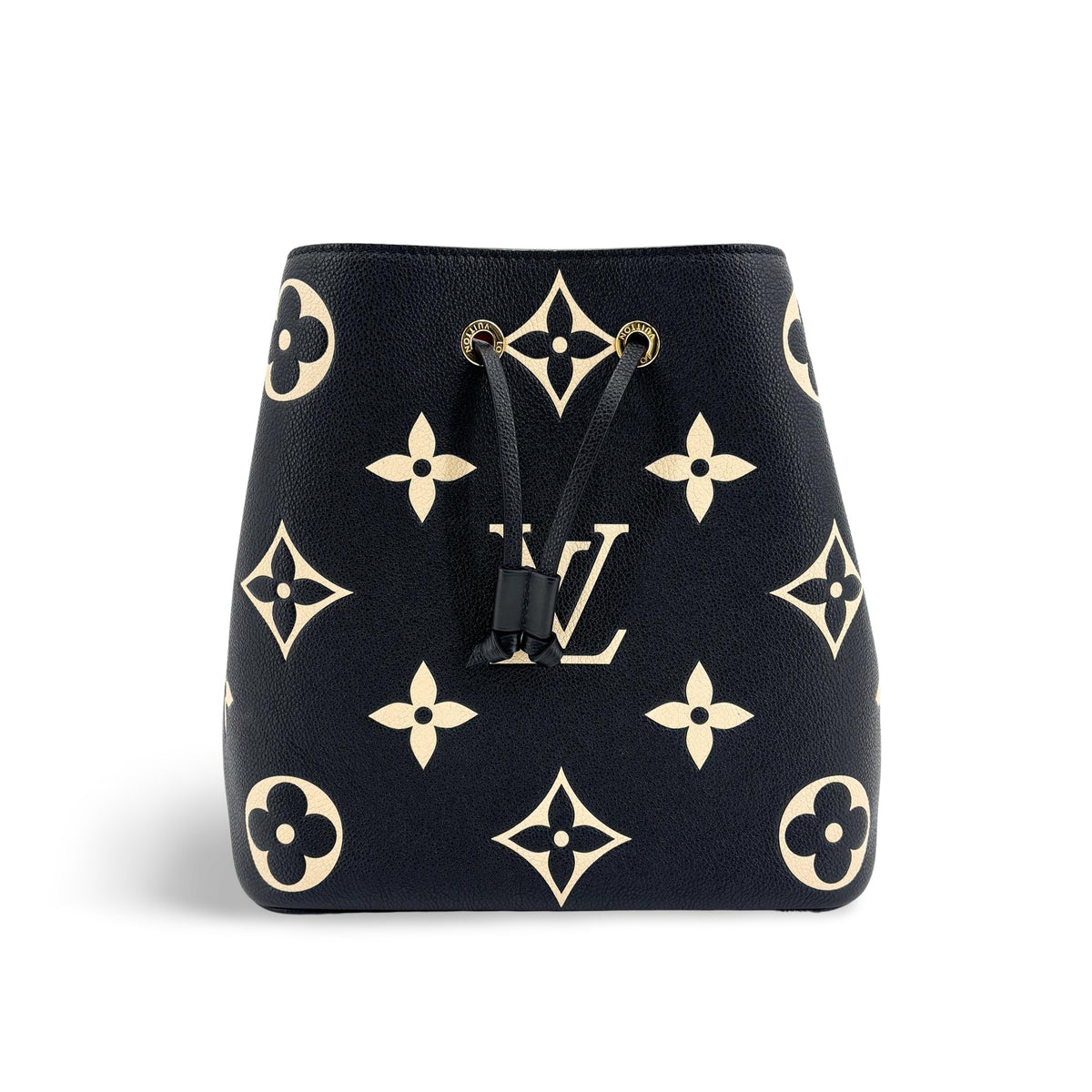 Louis Vuitton Neonoe Bicolor Monogram Empreinte Giant Black Leather Handbag (Pre-Owned)