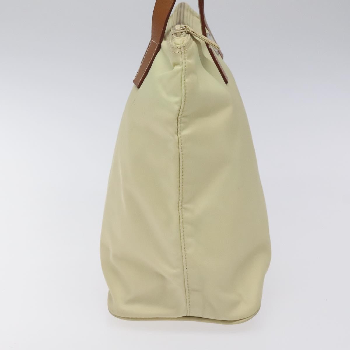 Prada Vintage Tote Tessuto White Nylon Tote Bag Bag (Pre-Owned)
