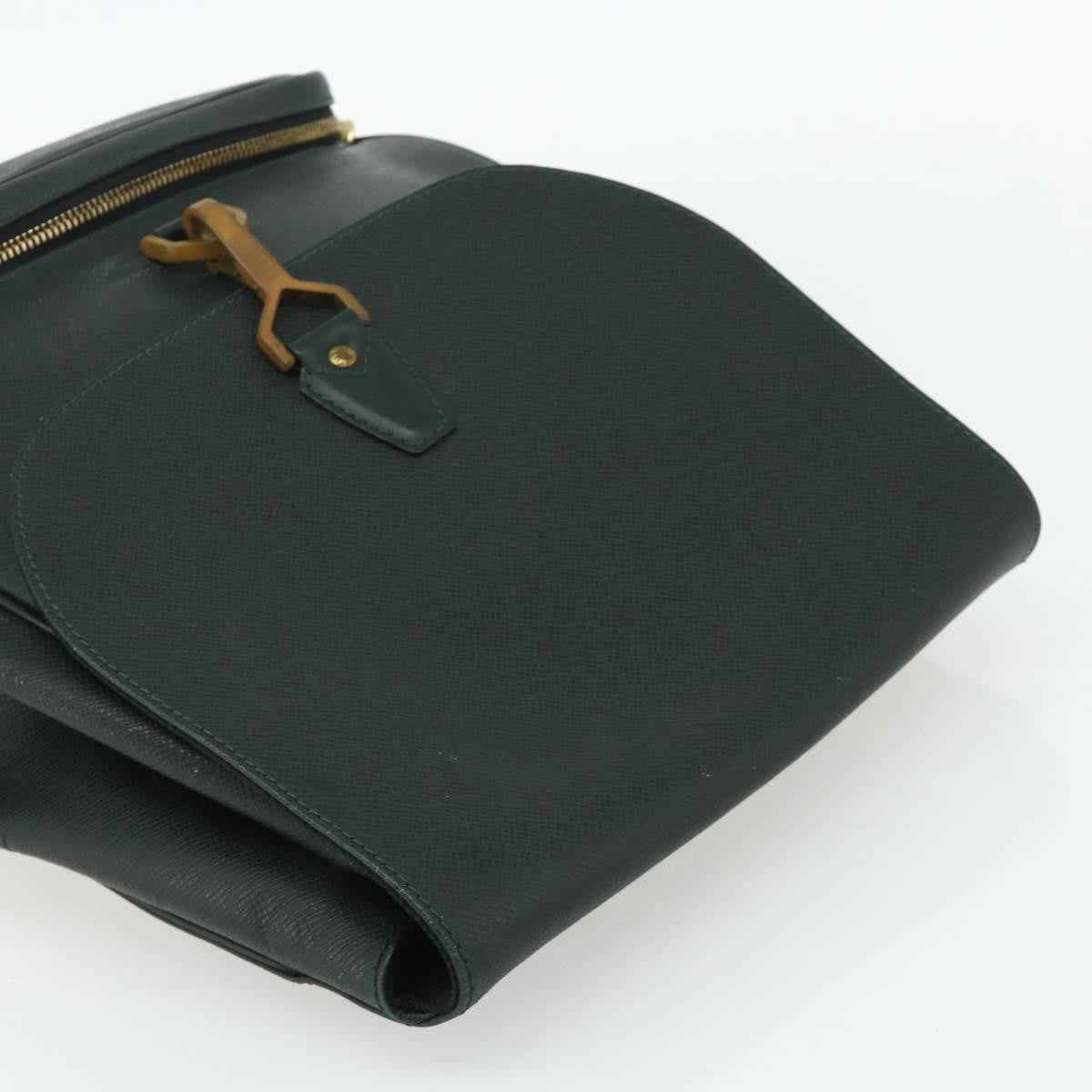 Louis Vuitton Cassiar Taiga Leather Green Leather Backpack Bag (Pre-Owned)