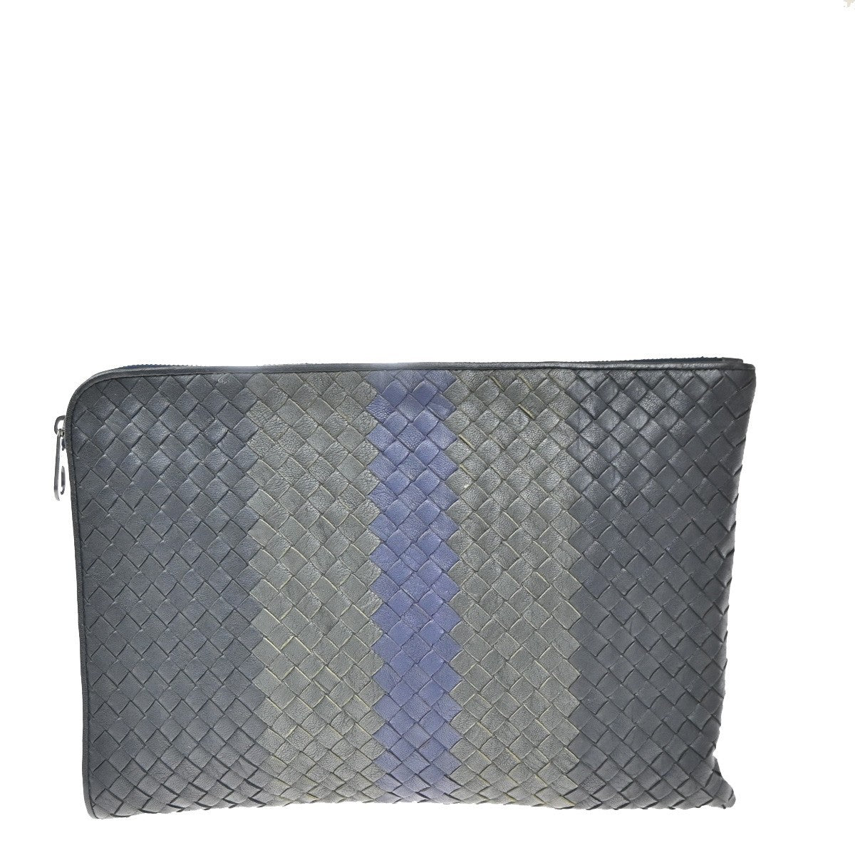 Bottega Veneta Portfolio Intrecciato Nappa Multicolour Leather Clutche & Pouche Bag (Pre-Owned)