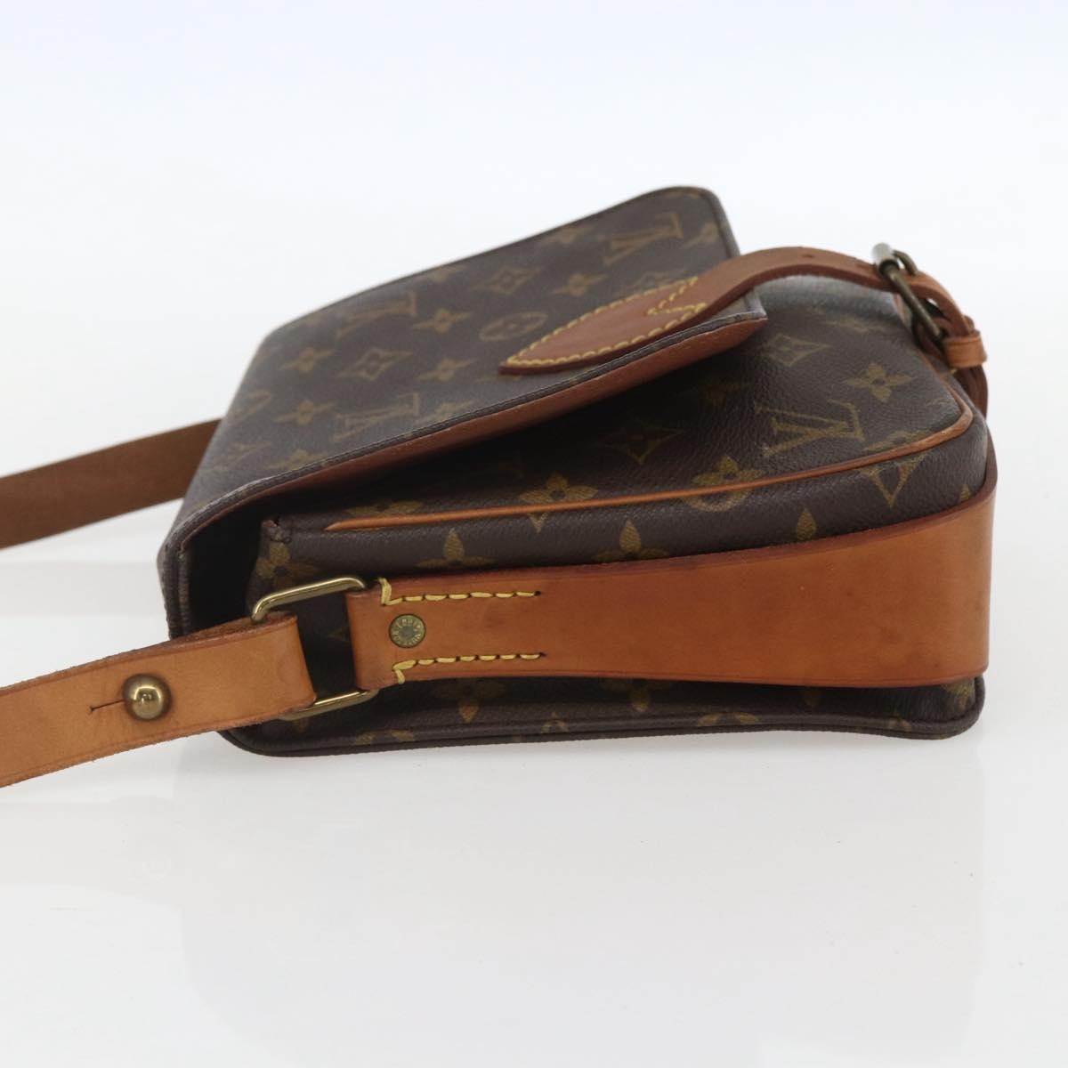 Louis Vuitton Cartouchiere Monogram Canvas Brown Canvas Shoulder Bag Bag (Pre-Owned)