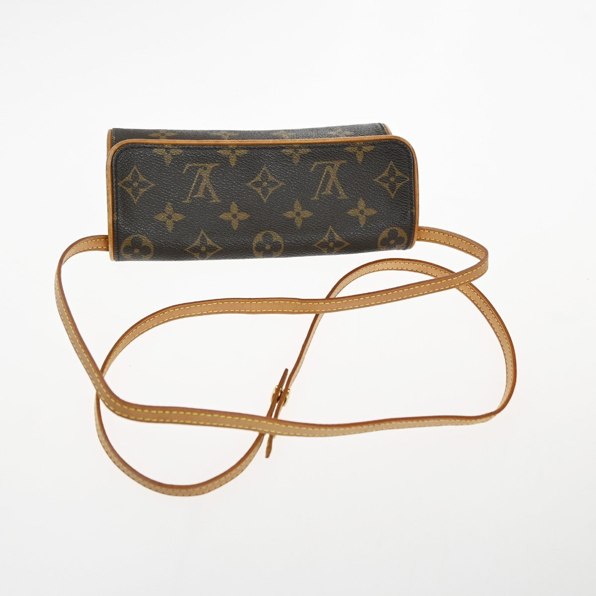 Louis Vuitton Twin Monogram Canvas Brown Canvas Clutche & Pouche Bag (Pre-Owned)