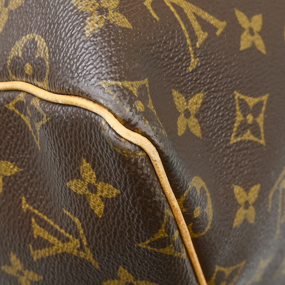 Louis Vuitton Keepall Monogram Brown Canvas Travel Bag Bag (Pre-Owned)