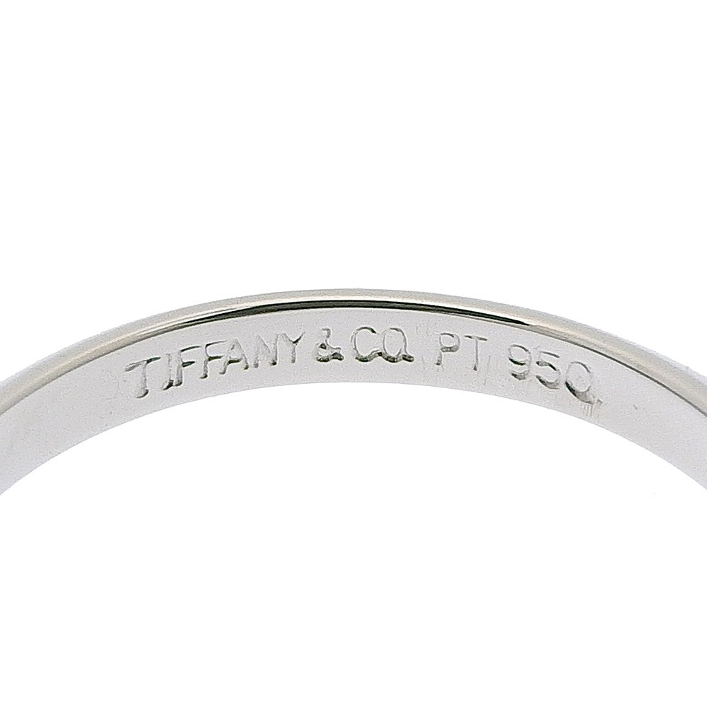 Tiffany & Co. Knife Edge Platinum Silver Platinum Ring Jewelry (Pre-Owned)
