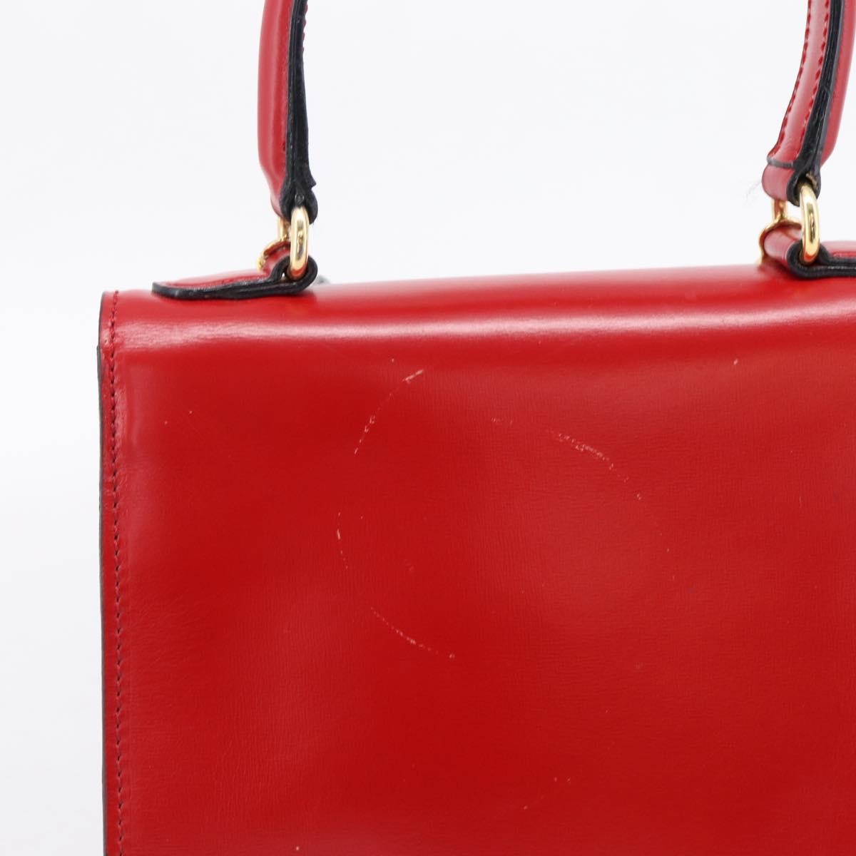 Celine Handbag Leather Red Leather Handbag (Pre-Owned)