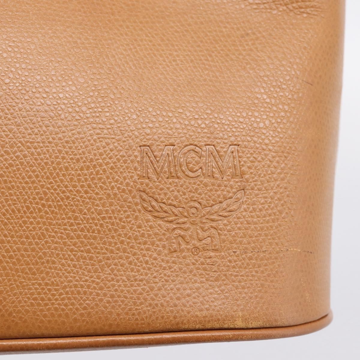 MCM Vintage Leather Brown Leather Handbag (Pre-Owned)