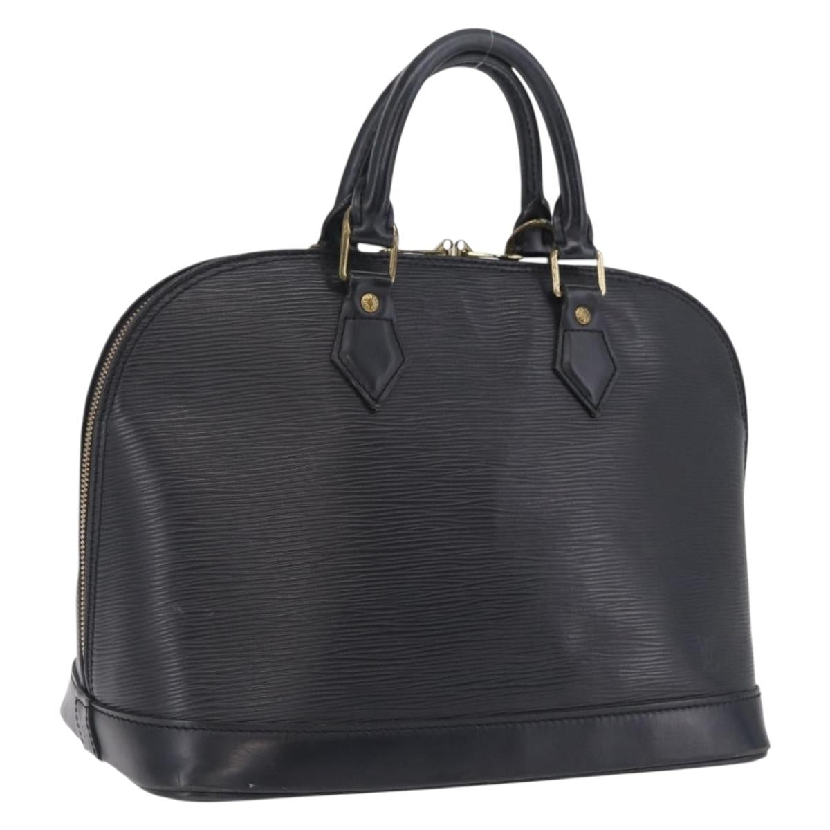Louis Vuitton Alma Epi Leather Black Leather Handbag (Pre-Owned)
