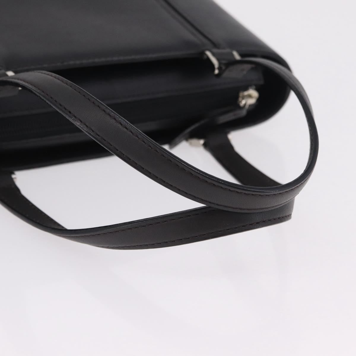 Burberry Vintage Leather Black Leather Handbag (Pre-Owned)