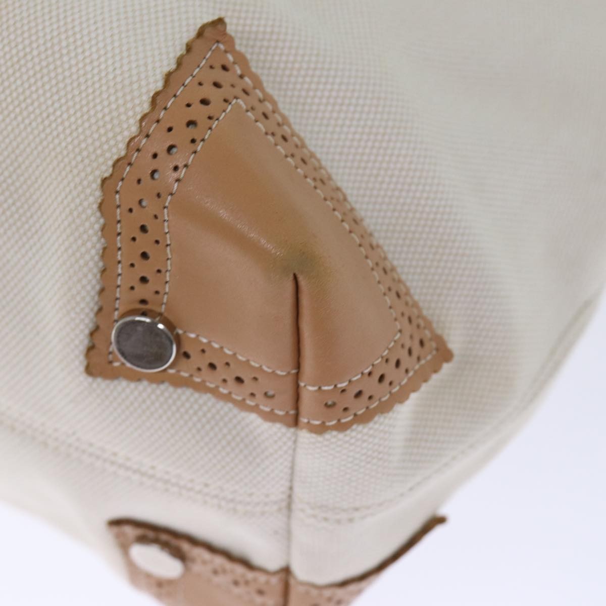 Burberry Blue Label Canvas Beige Canvas Tote Bag Bag (Pre-Owned)