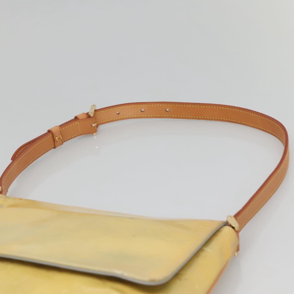 Louis Vuitton Thompson Street Monogram Vernis Beige Patent_Leather Shoulder Bag Bag (Pre-Owned)