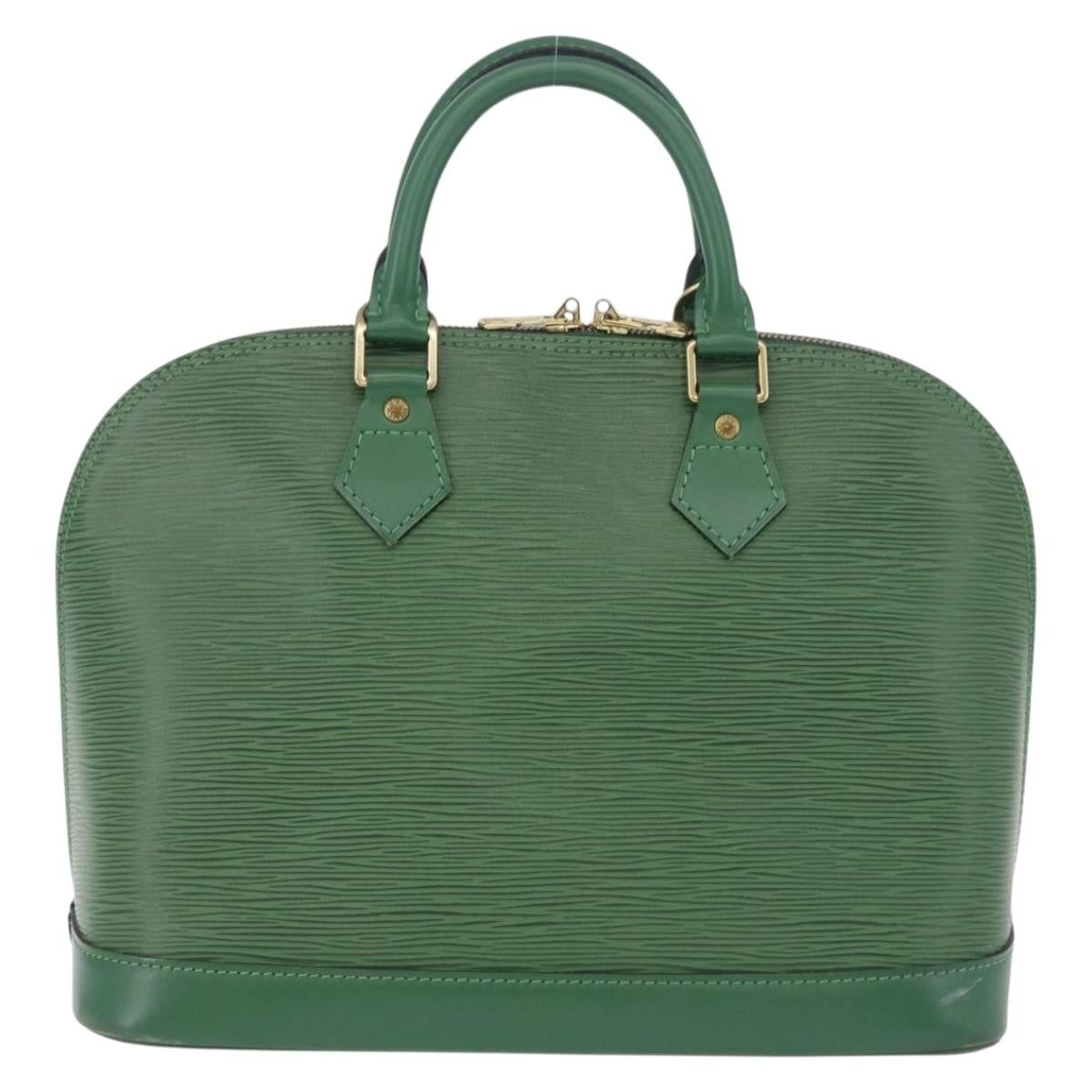 Louis Vuitton Alma Epi Green Leather Handbag (Pre-Owned)
