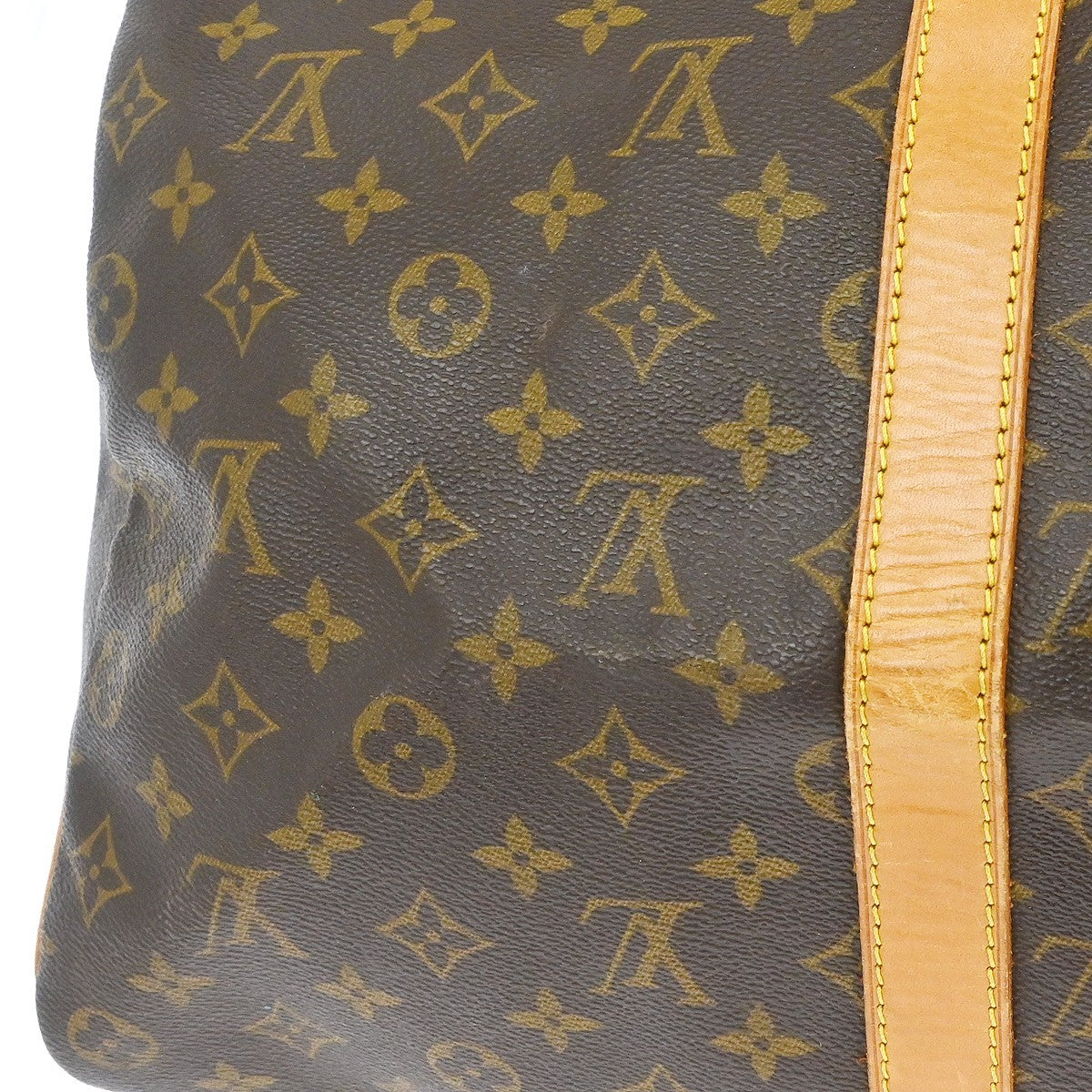 Louis Vuitton Keepall Monogram Brown Canvas Travel Bag Bag (Pre-Owned)