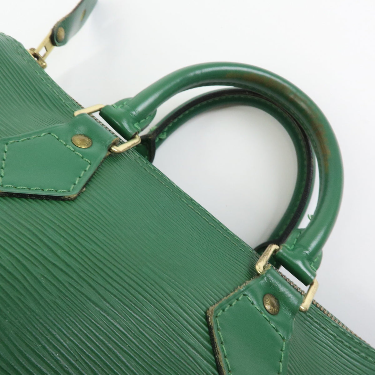 Louis Vuitton Speedy Epi Leather Green Leather Handbag (Pre-Owned)
