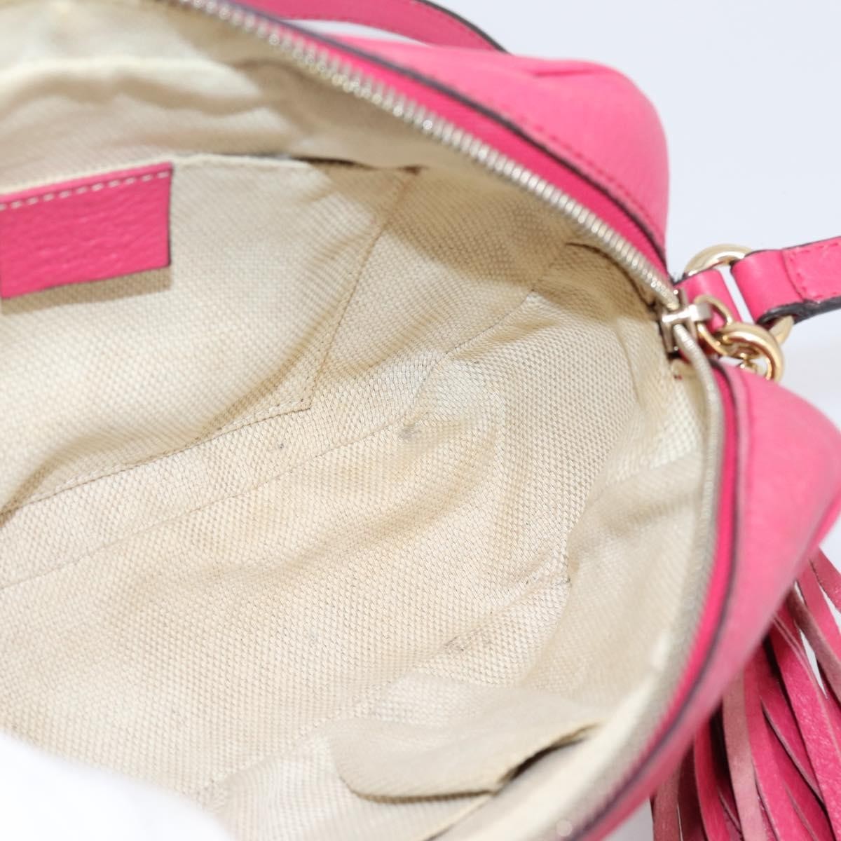 Gucci Soho Disco Leather Pink Leather Crossbody Bag Bag (Pre-Owned)