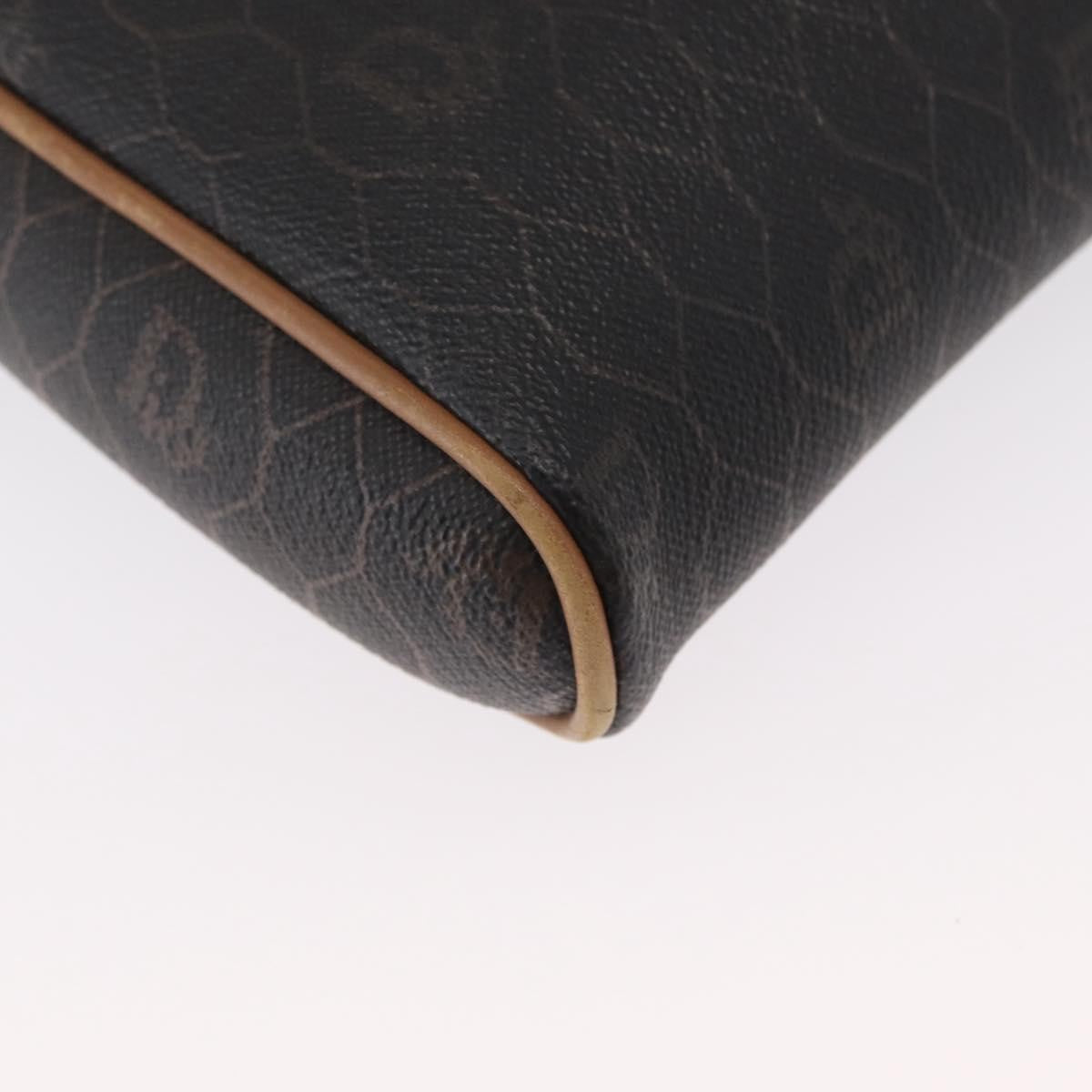 Christian Dior Vintage Honeycomb Canvas And Leather Black Canvas Shoulder Bag Bag (Pre-Owned)