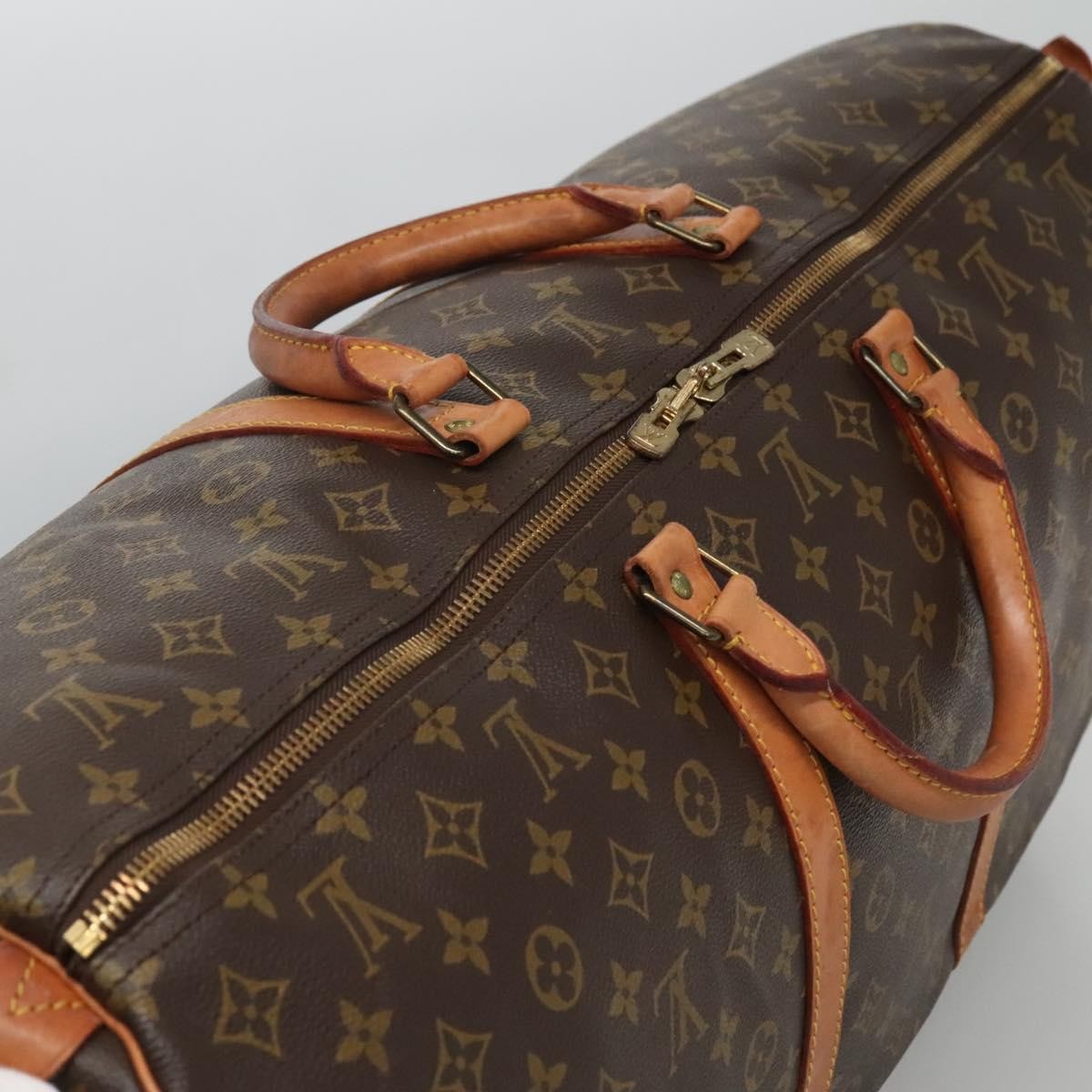 Louis Vuitton Keepall Monogram Canvas Brown Canvas Travel Bag Bag (Pre-Owned)