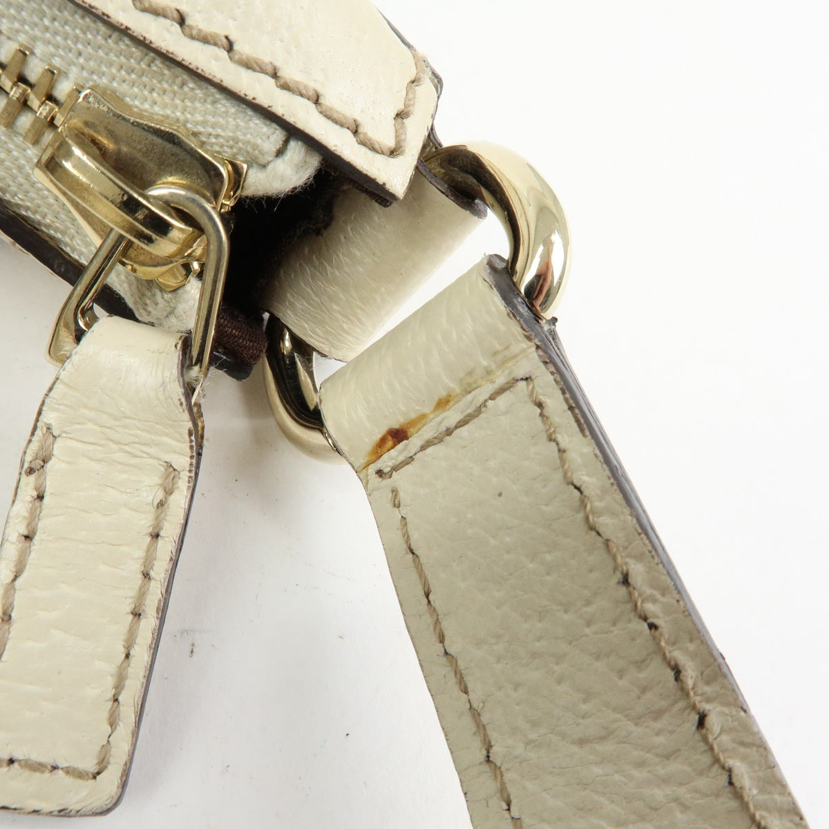 Gucci Shoulder Canvas Beige Canvas Shoulder Bag Bag (Pre-Owned)