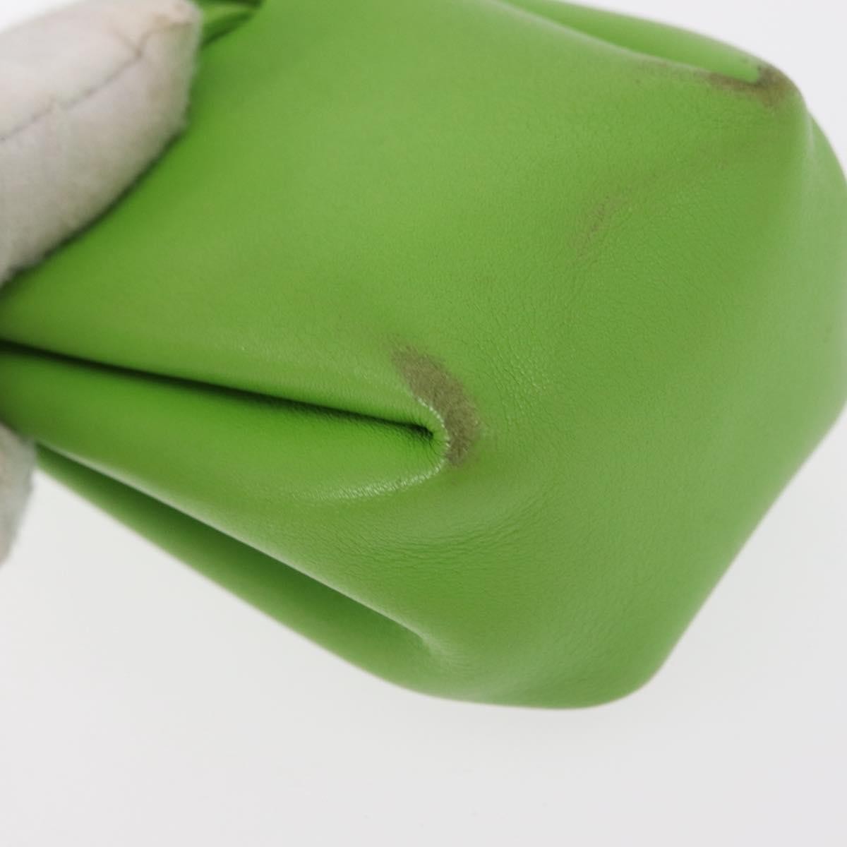 Hermes Vespa Leather Green Leather Clutche & Pouche Bag (Pre-Owned)