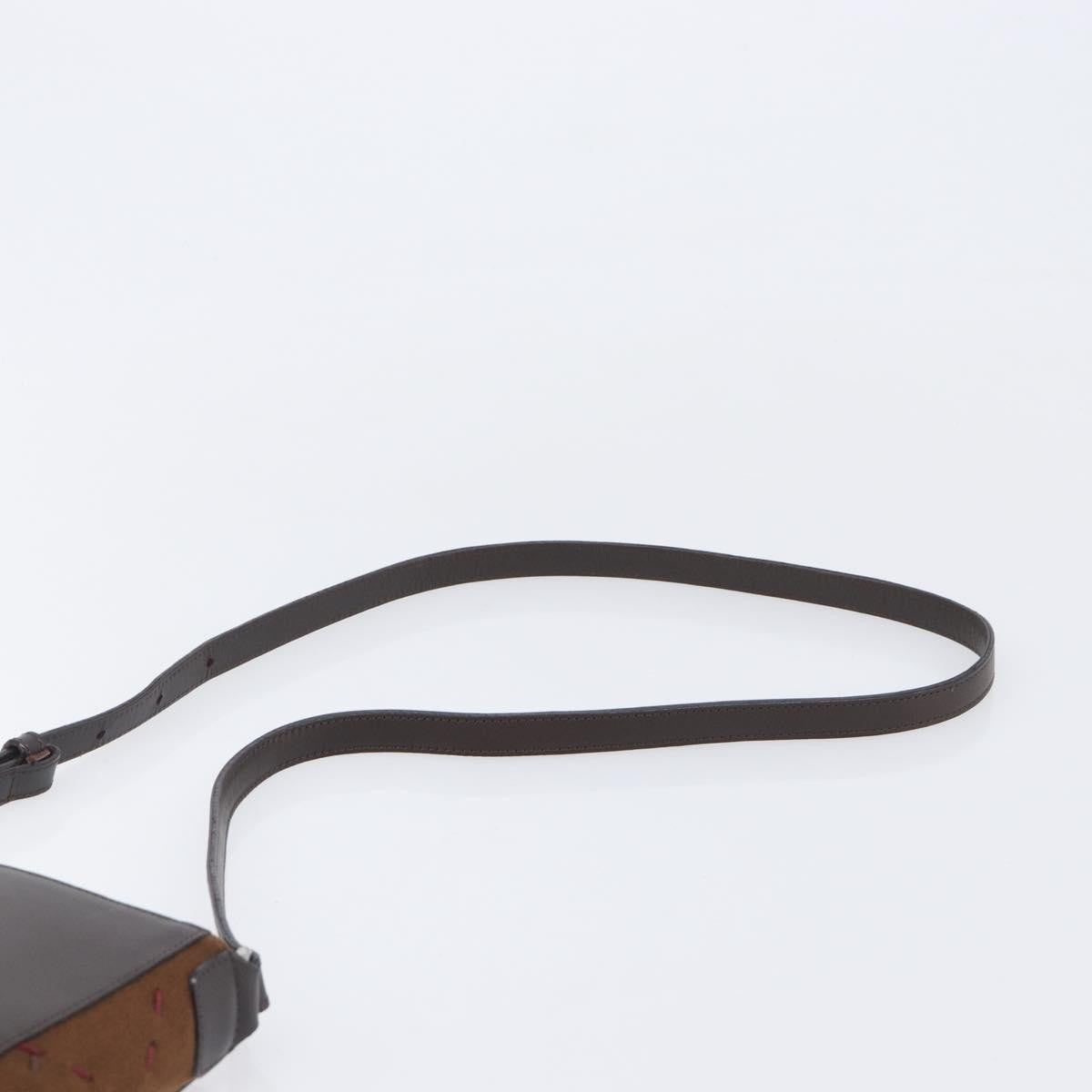 Burberry Shoulder Leather Brown Leather Shoulder Bag Bag (Pre-Owned)