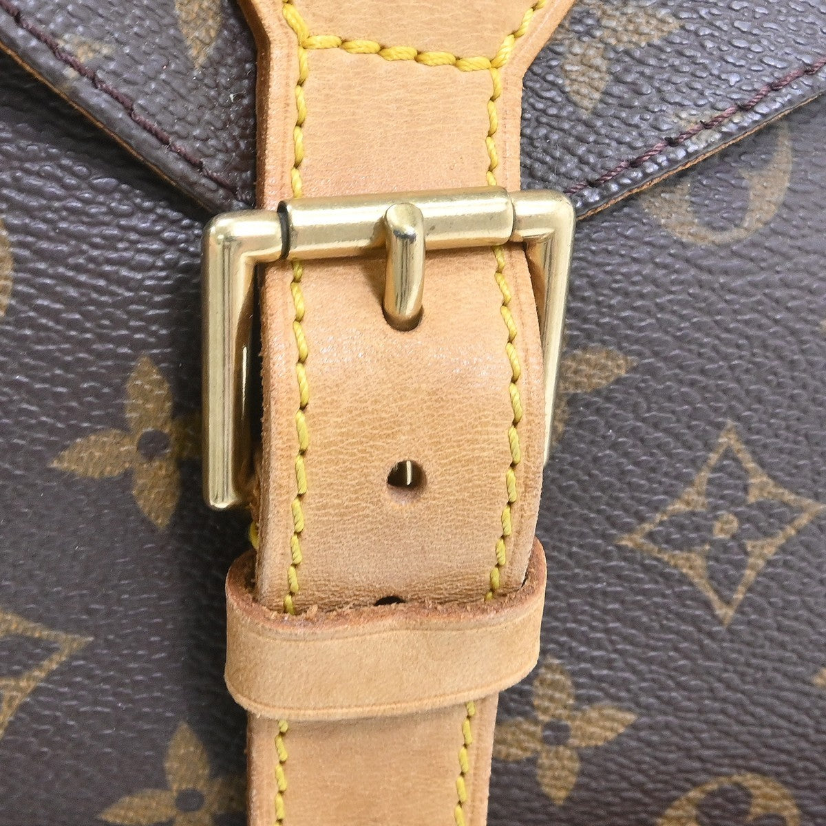 Louis Vuitton Vintage Montsouris Monogram Canvas Brown Canvas Backpack Bag (Pre-Owned)