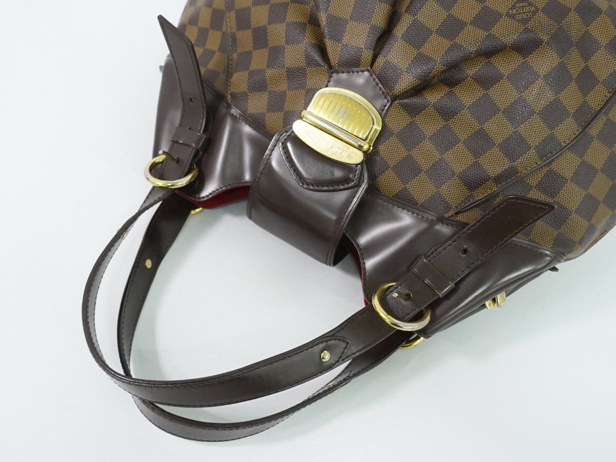 Louis Vuitton Sistina Damier Ebene Brown Canvas Shoulder Bag Bag (Pre-Owned)