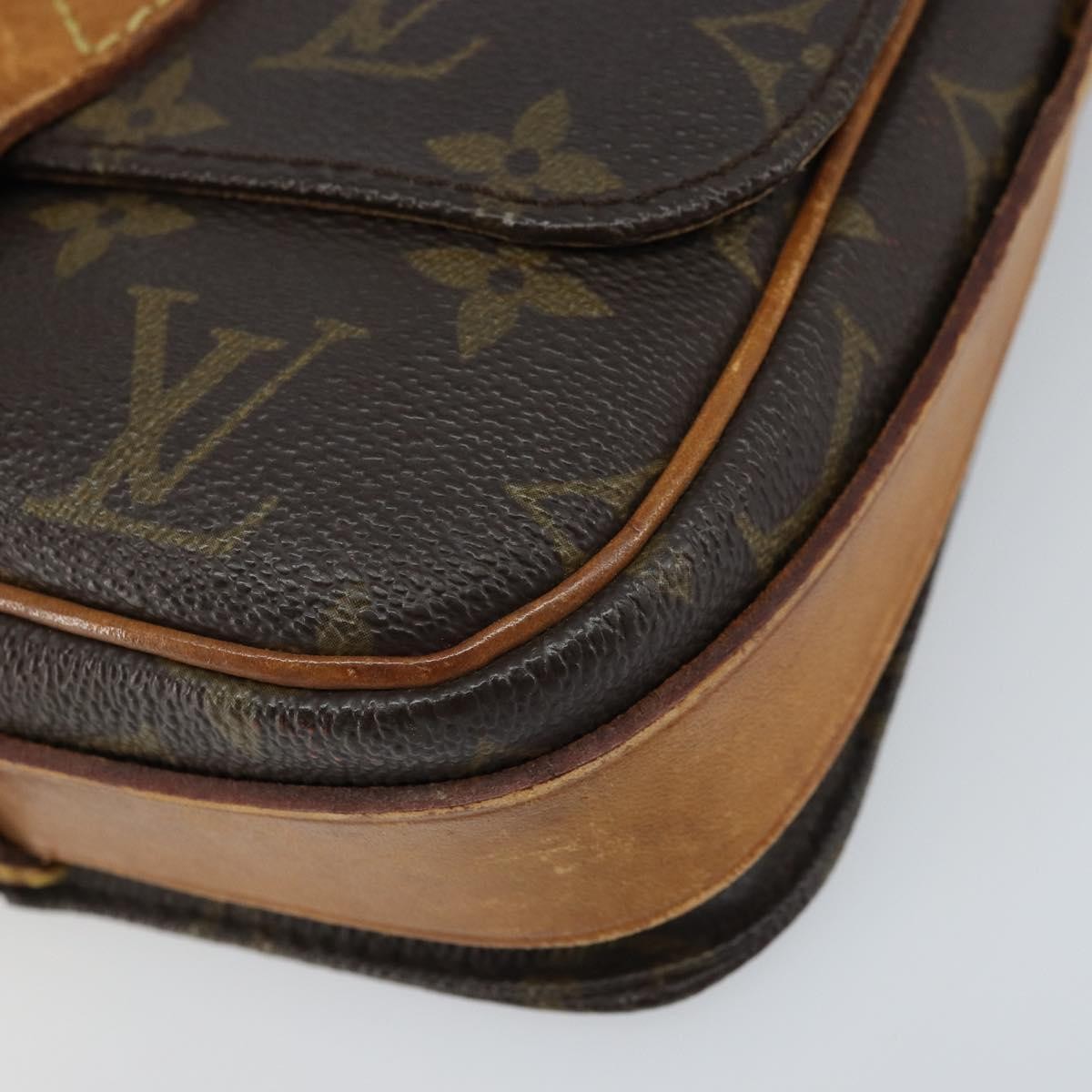 Louis Vuitton Cartouchiere Monogram Canvas Brown Canvas Shoulder Bag Bag (Pre-Owned)