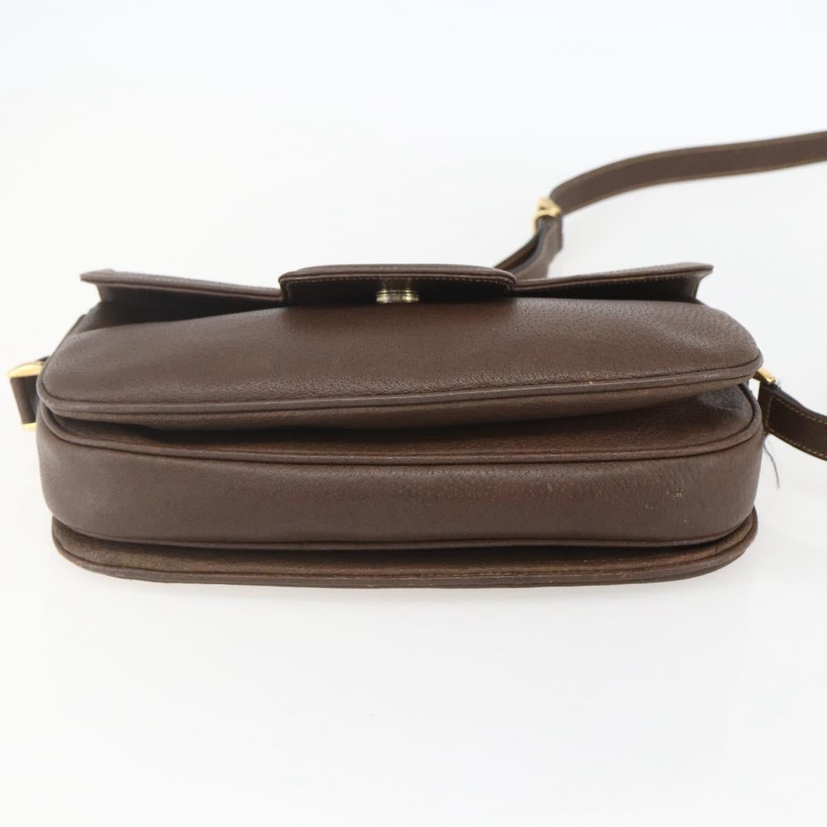 Gucci Vintage Leather Brown Leather Shoulder Bag Bag (Pre-Owned)