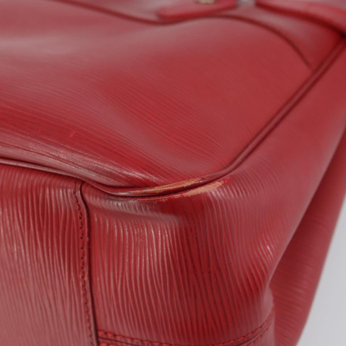 Louis Vuitton Passy Tote Epi Leather Red Leather Handbag (Pre-Owned)