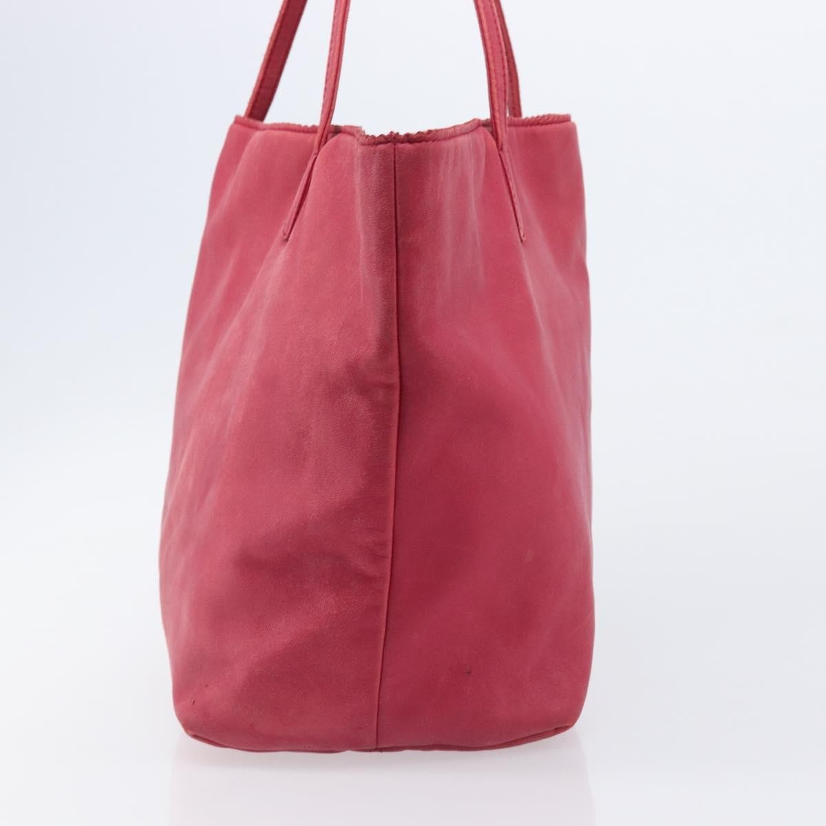 Loewe Tote Leather Pink Leather Tote Bag Bag (Pre-Owned)
