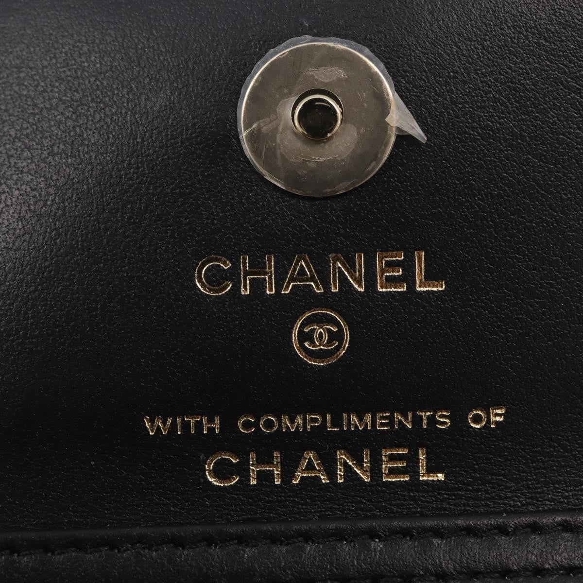 Chanel Flap Card Holder On Chain Quilted Printed Canvas Multicolour Canvas Crossbody Bag Bag (Pre-Owned)