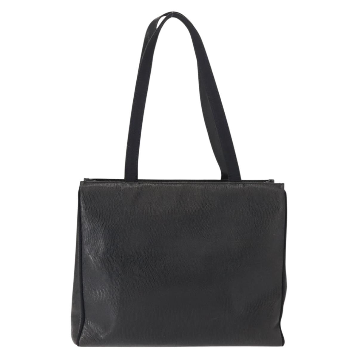 Salvatore Ferragamo Vala Tote Leather Navy Leather Tote Bag Bag (Pre-Owned)