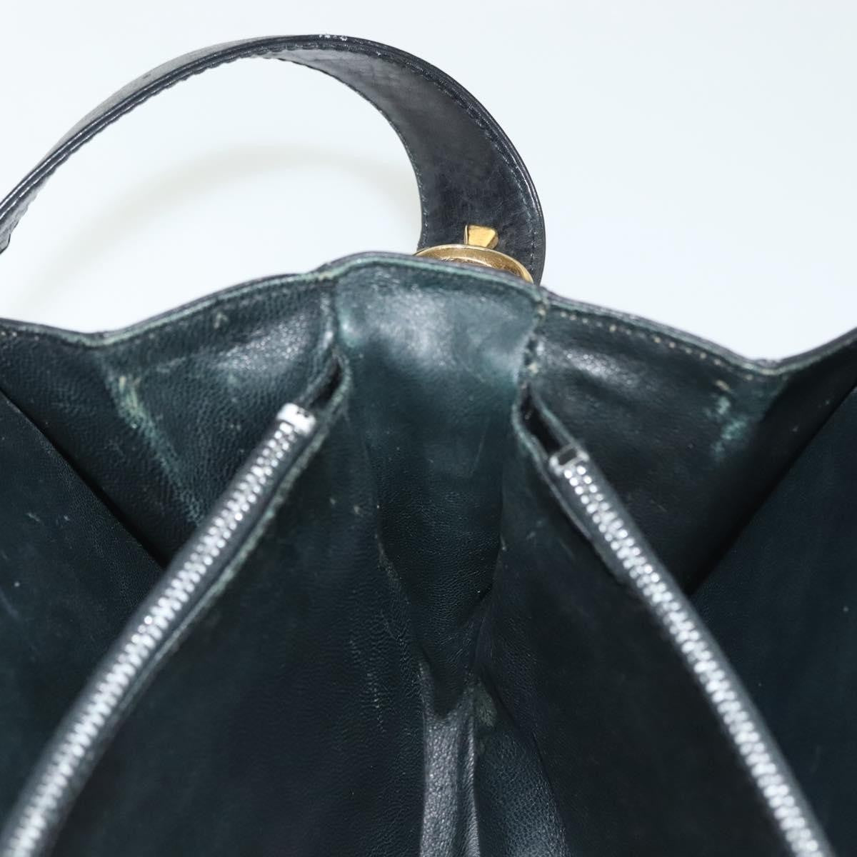 Celine Horse Carriage Leather Black Leather Bag (Pre-Owned)
