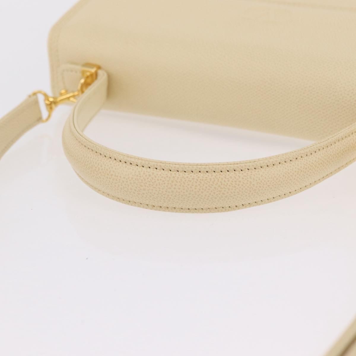 Valentino Garavani Vintage Leather Beige Leather Shoulder Bag Bag (Pre-Owned)