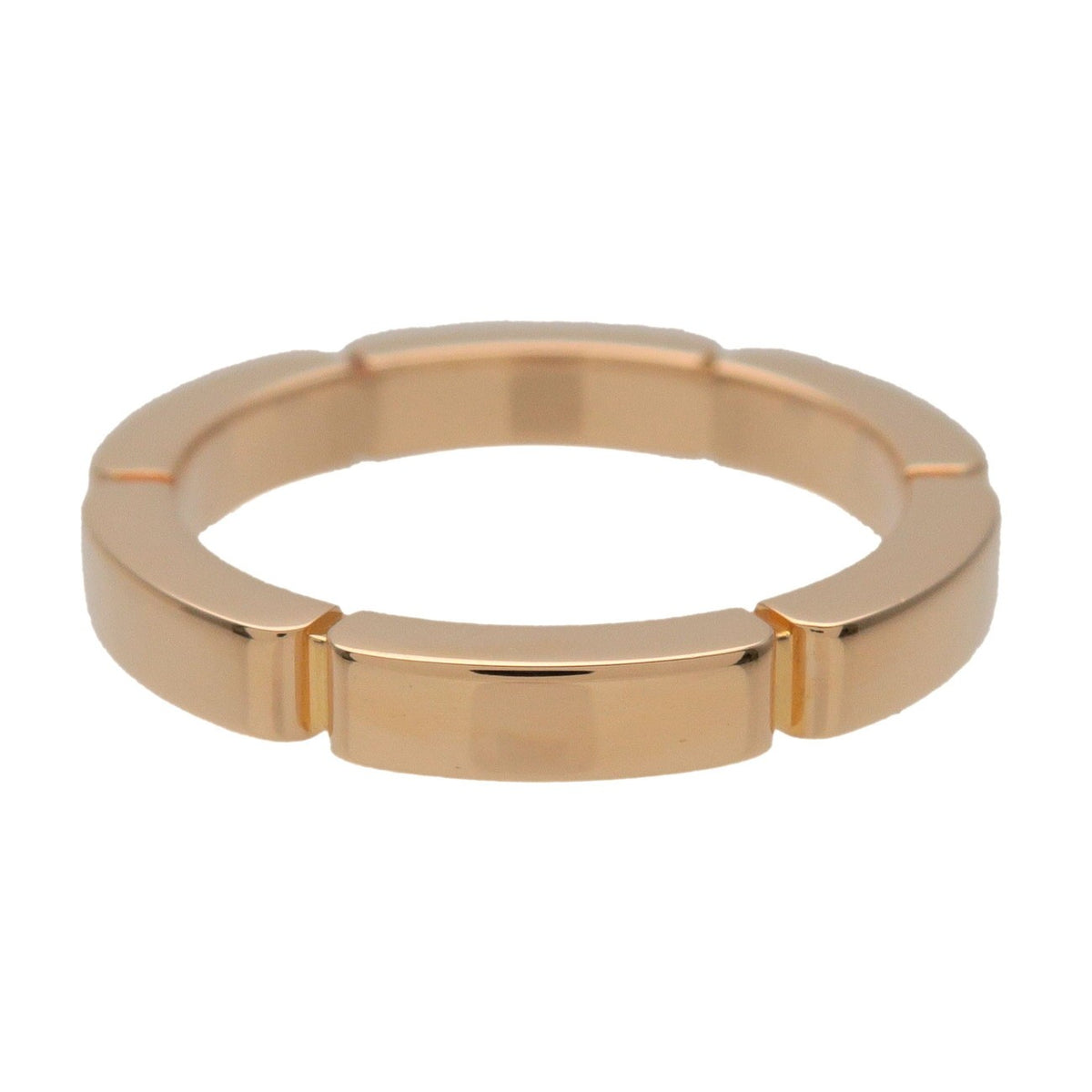 Cartier Maillon Panthere Band 18K Rose Gold Gold Yellow_Gold Ring Jewelry (Pre-Owned)