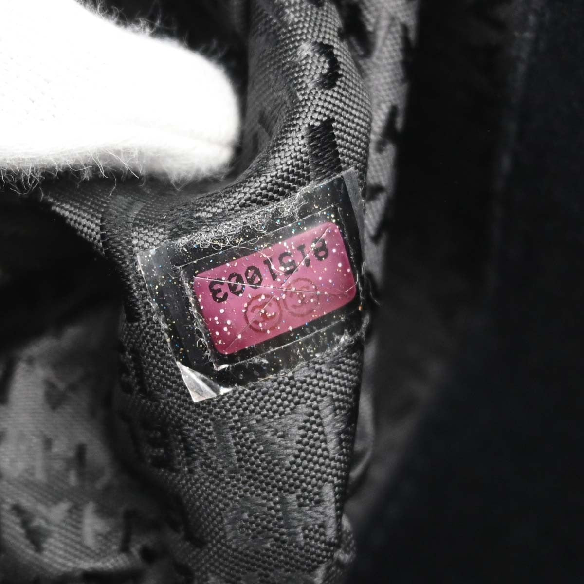 Chanel Giant Mademoiselle Lock Chain Velvet Black Velvet Shoulder Bag Bag (Pre-Owned)
