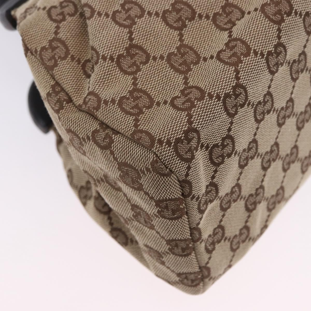 Gucci Wood Handle Frame Doctor Bag Gg Canvas Beige Canvas Shoulder Bag Bag (Pre-Owned)