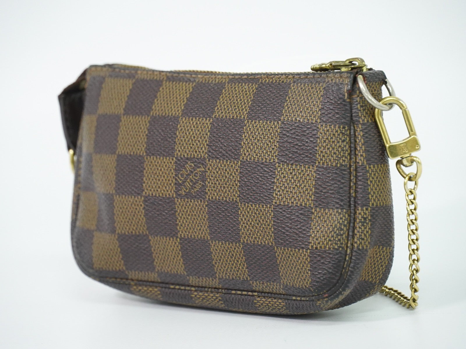 Louis Vuitton Pochette Accessoires Damier Brown Canvas Clutche & Pouche Bag (Pre-Owned)