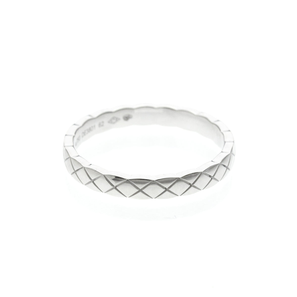 Chanel Coco Crush 18K White Gold Silver White_Gold Ring Jewelry (Pre-Owned)