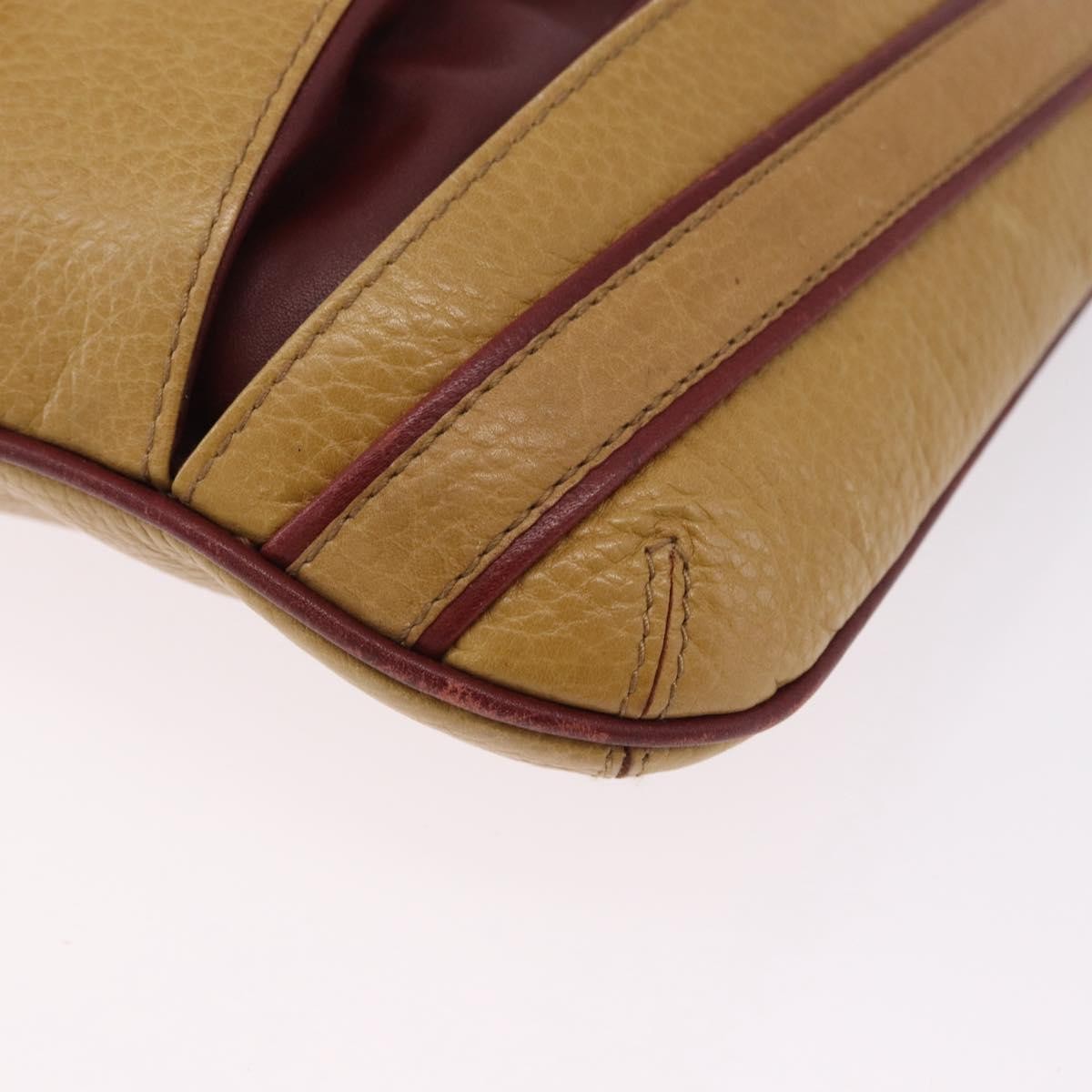 Cartier Tasseled Must De Cartier Leather Brown Leather Shoulder Bag Bag (Pre-Owned)