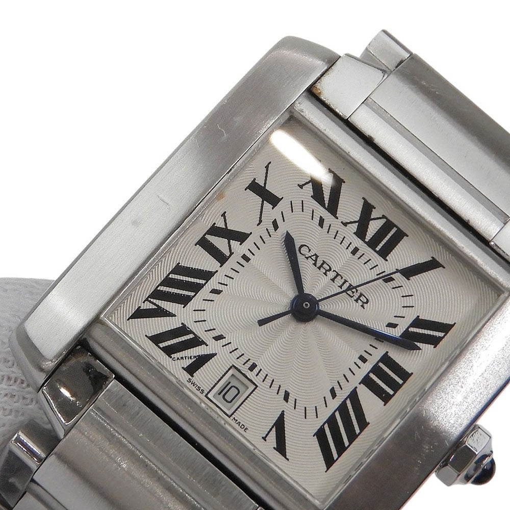 Cartier Tank Francaise Automatic Stainless Steel Watch (Pre-Owned)