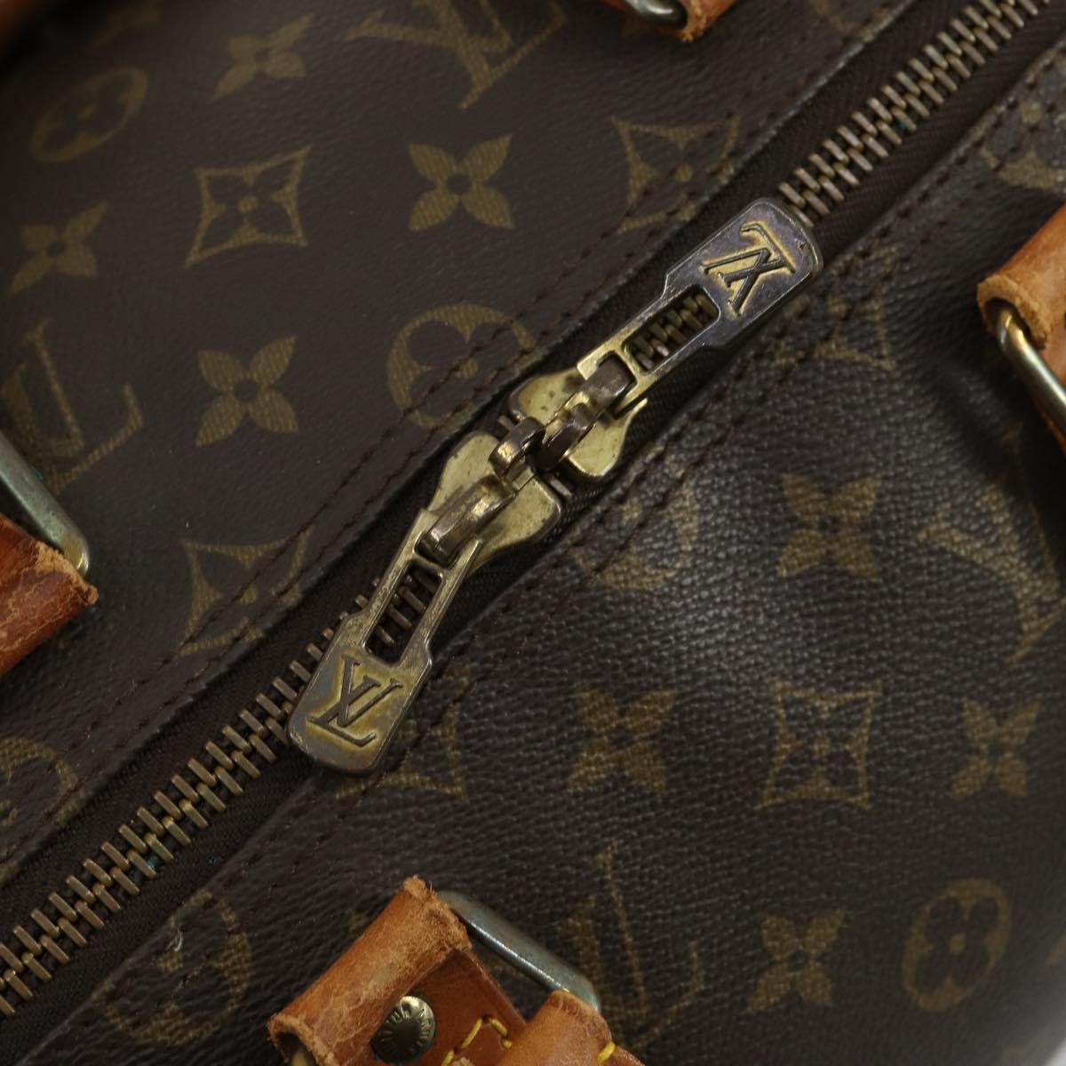 Louis Vuitton Keepall Monogram Canvas Brown Canvas Travel Bag Bag (Pre-Owned)