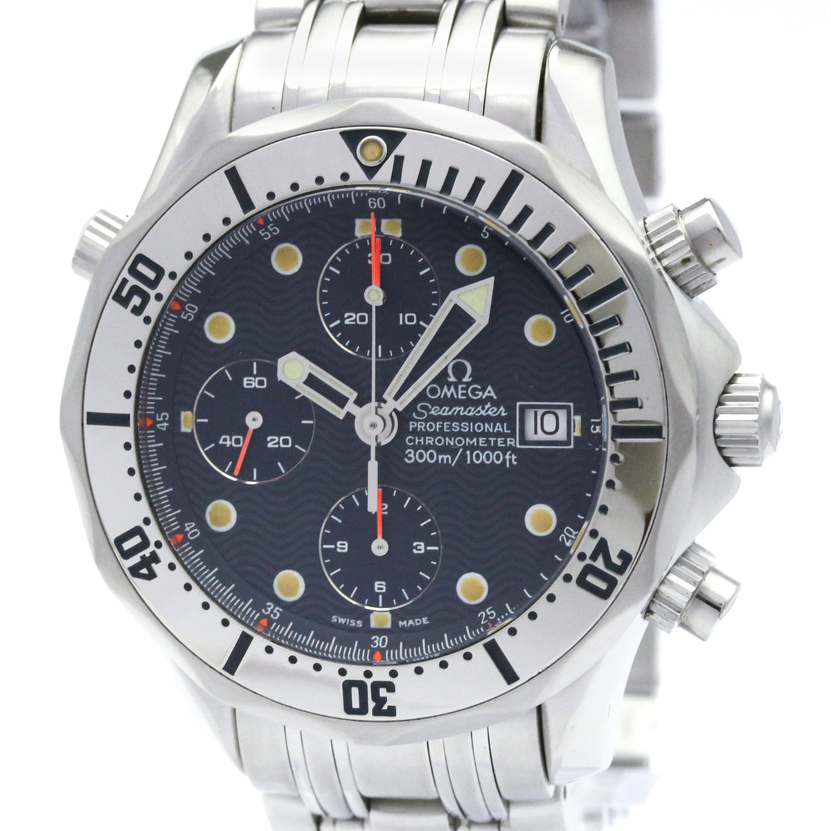 Omega Seamaster Diver 300M Chronometer Chronograph Automatic Stainless Steel Watch (Pre-Owned)