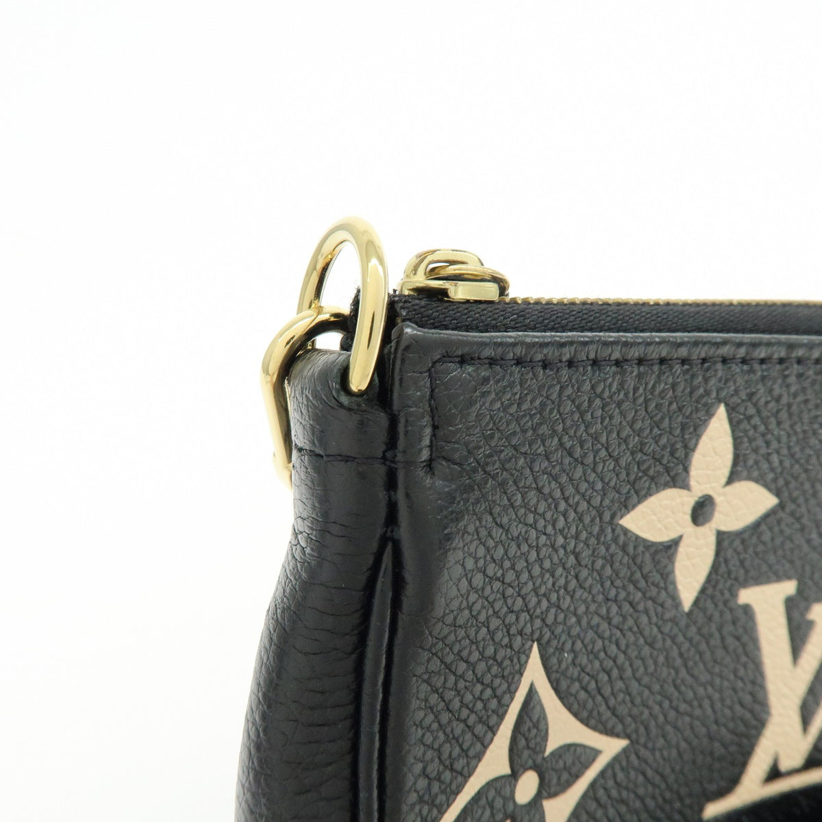 Louis Vuitton Pochette Accessoires Bicolor Monogram Empreinte Giant Black Leather Clutche & Pouche Bag (Pre-Owned)