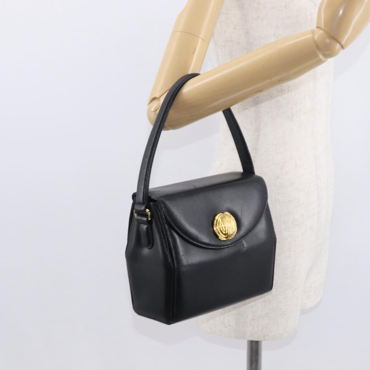 Givenchy Vintage 4G Leather Black Leather Handbag (Pre-Owned)