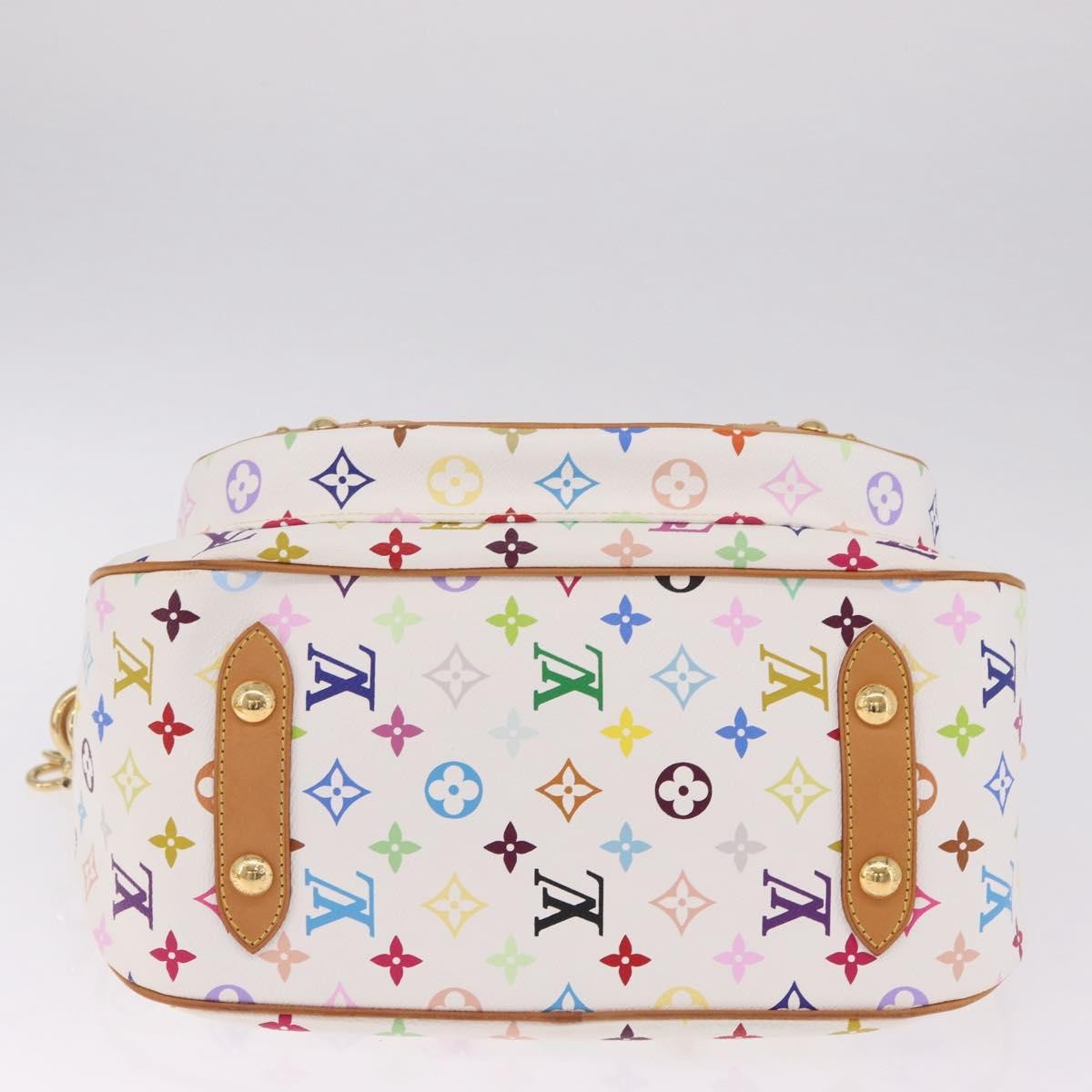 Louis Vuitton Rita Monogram Multicolor White Canvas Handbag (Pre-Owned)