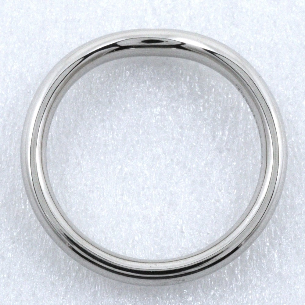 Tiffany & Co. Elsa Peretti Curved Wedding Band Platinum With Diamonds Silver Platinum Ring Jewelry (Pre-Owned)